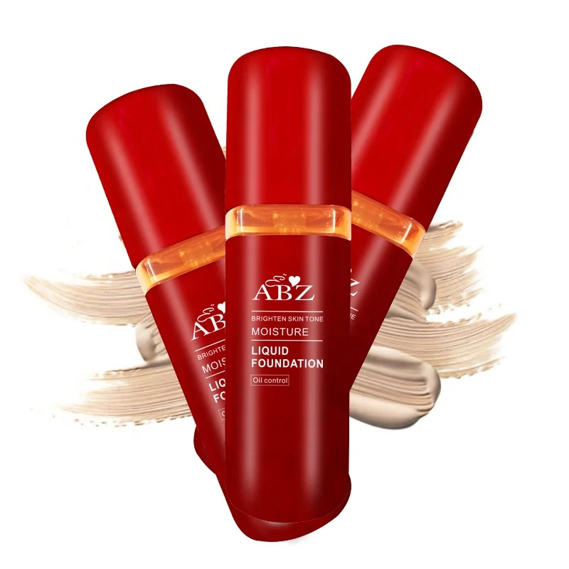 

New ABZ Liquid Foundation Makeup Private Label Foundation Hot Color Changing Waterproof Moisturizing Foundation, 4 colors