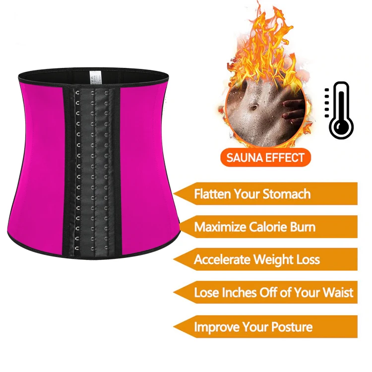 

Colombian Waist Cincher Waist Trainer Latex Corset Shaper Waist Trainer, Black