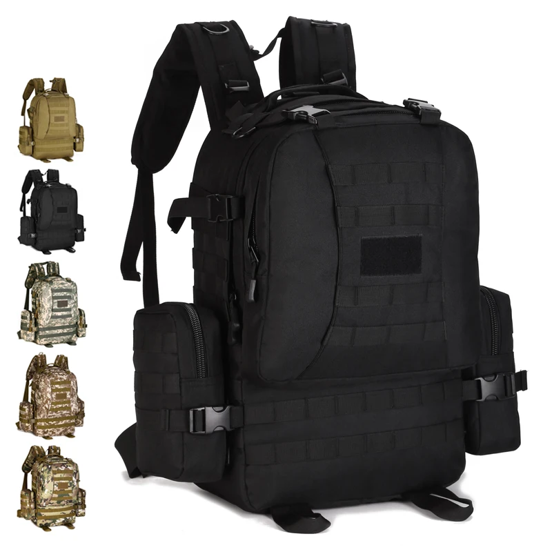

50L Outdoor Sport Army Rucksacks Hiking Trekking Hunting Mountain Camping Military Tactical Sports Backpack, Multi color