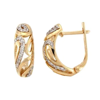 gold earrings with weight