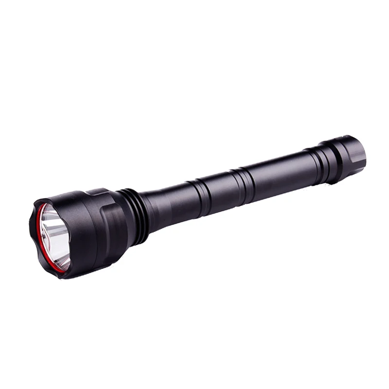 High Quality T6 Led Waterproof Tail With Rope Battery Long Range Strong Light Torch Led Flashlight For Emergency