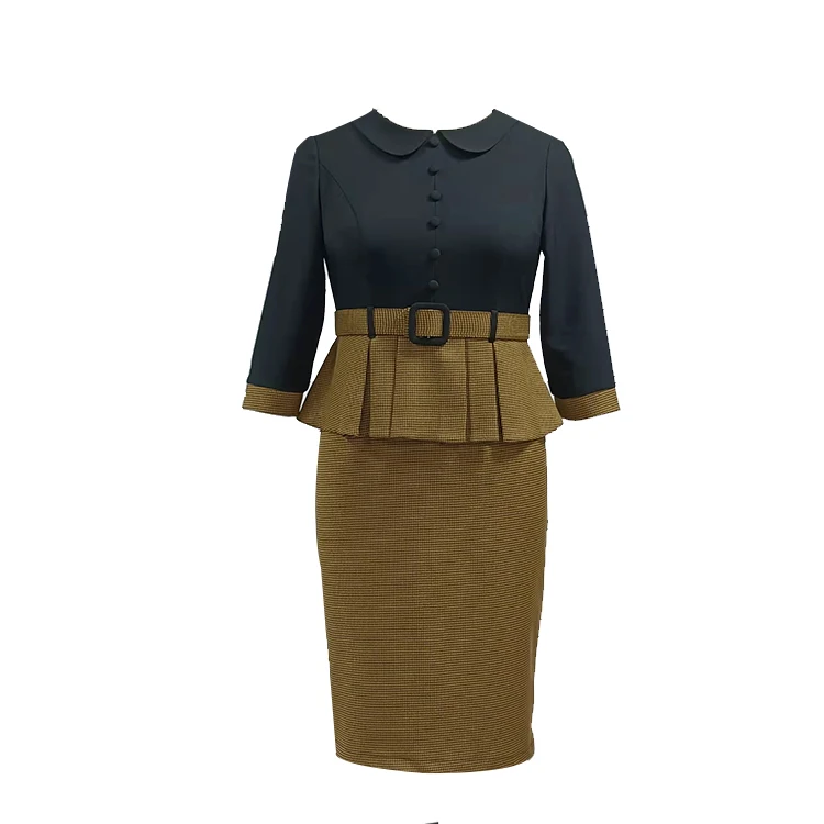 

African plus size fashion pencil lady dresses