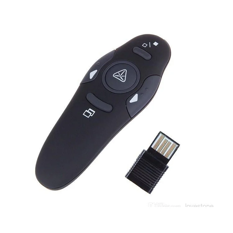

2021 Upgrade 2.4GHz Remote Control Wireless USB PowerPoint PPT Presentation Used in Meeting Presenter Red Laser Pointer Pen