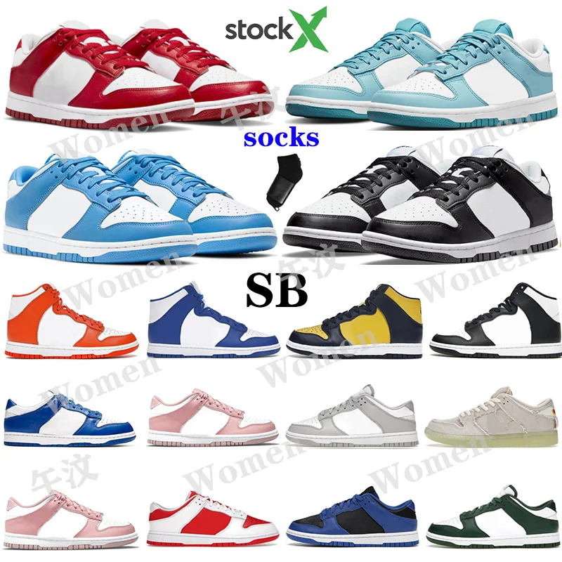

In Stock X 2022 Newest SB dunkes Original Custom Logo Black and white UNC Mummy Red Bears Men's casual shoes SB dunkes Low