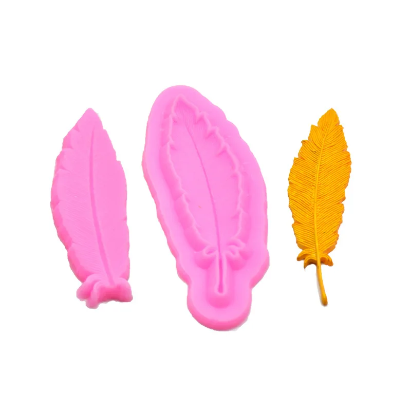 

DIY Baking Mold New Feather Shape Fondant Cream Chocolate Cake Decoration Clay Silicone Mold for Baking Pastry Accessories