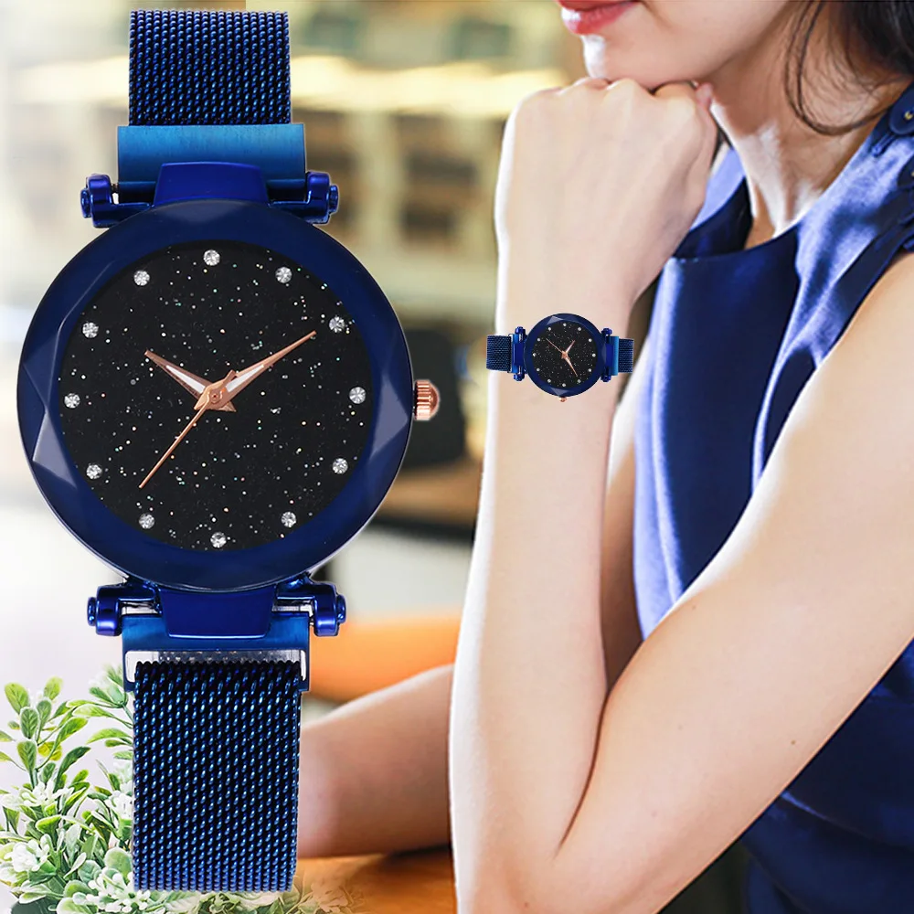 

Lowest price luxury women watch ladies magnetic clock fashion crystal female quartz wristwatches relogio feminino