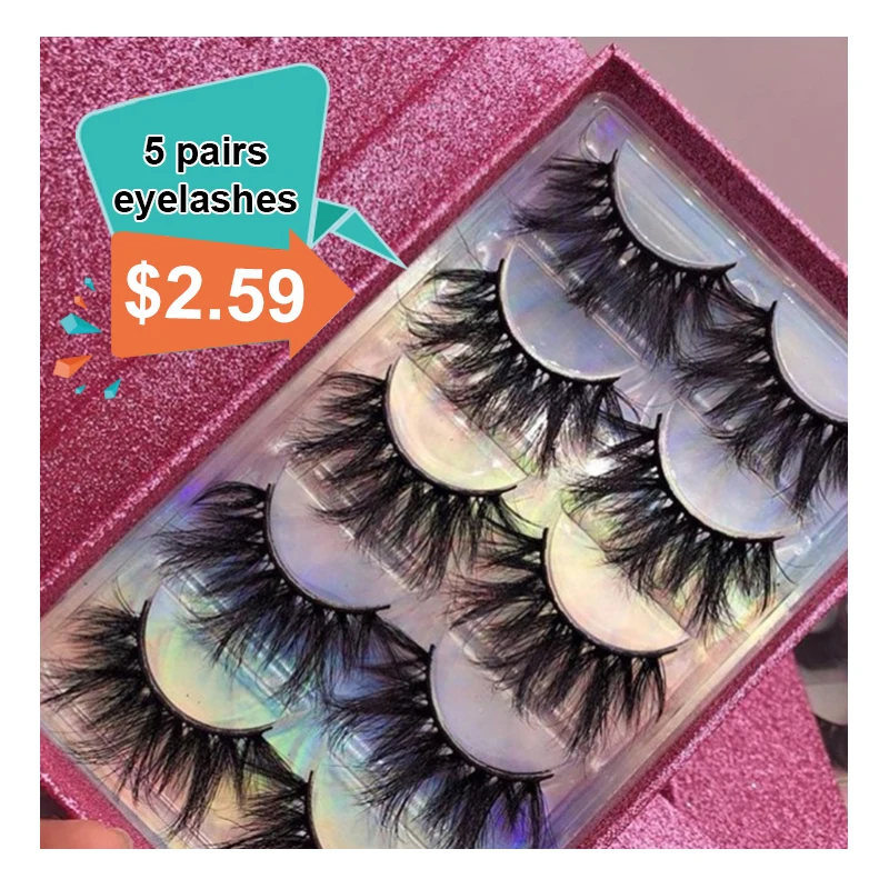 

High qaulity custom lash box thick full strip fluffy 3d faux mink lashes 15 mm lashes factory price, Natural black
