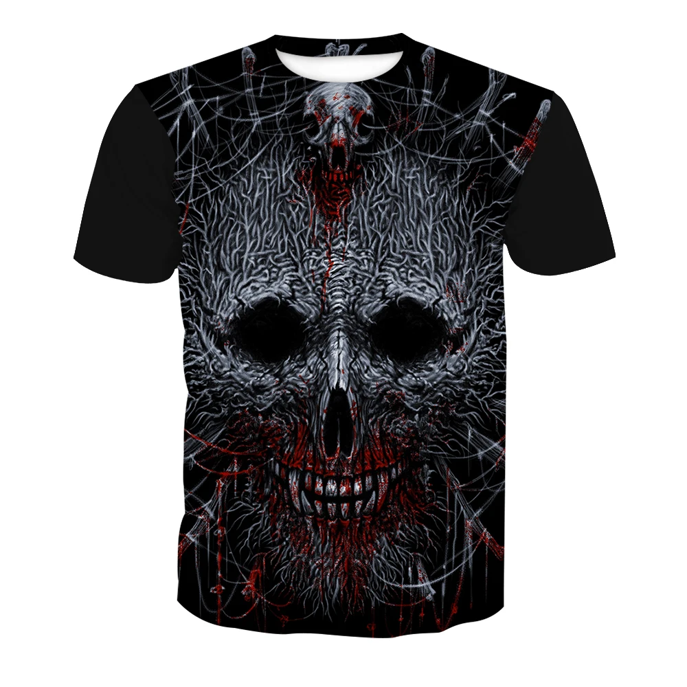 

Yoycol Drop Shipping Custom Print Mens 3d Skull 5xl T Shirts T-shirt Custom, Customized color