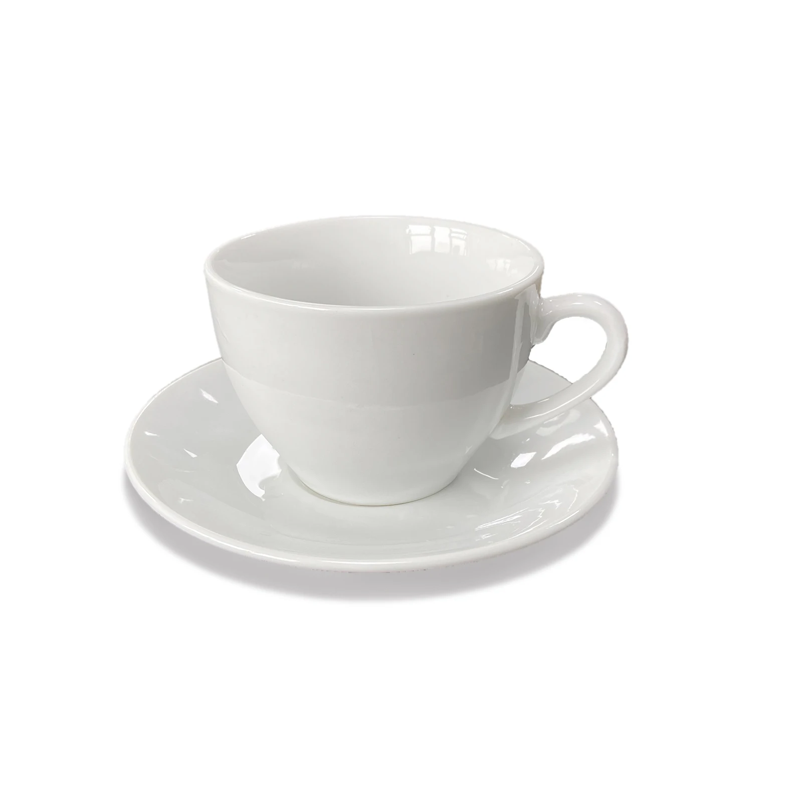 

Customer made ceramic coffee cup and saucer brand gift with logo print