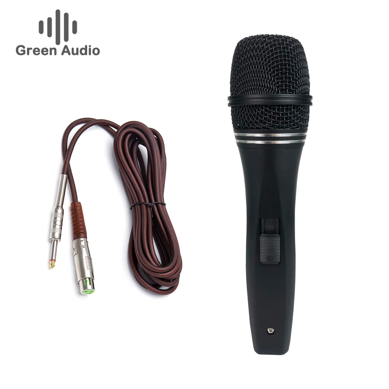 gam-sc17 hot selling metal handheld microphone ktv home stage performance and live streaming wired dynamic microphone