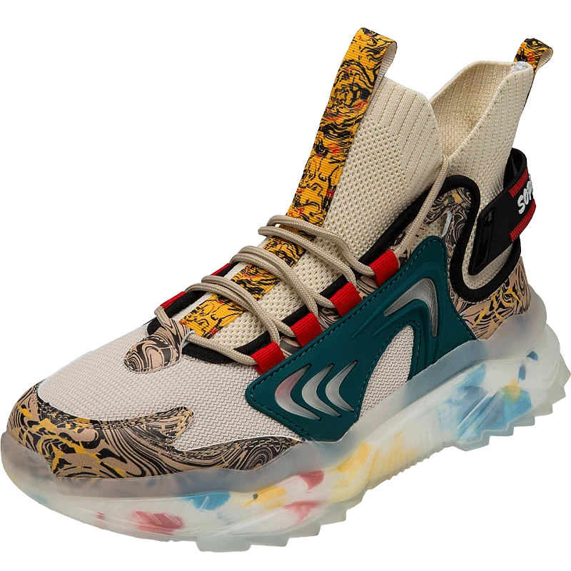 

2021 new sports running shoes lightweight shock absorption mesh breathable mesh shoes