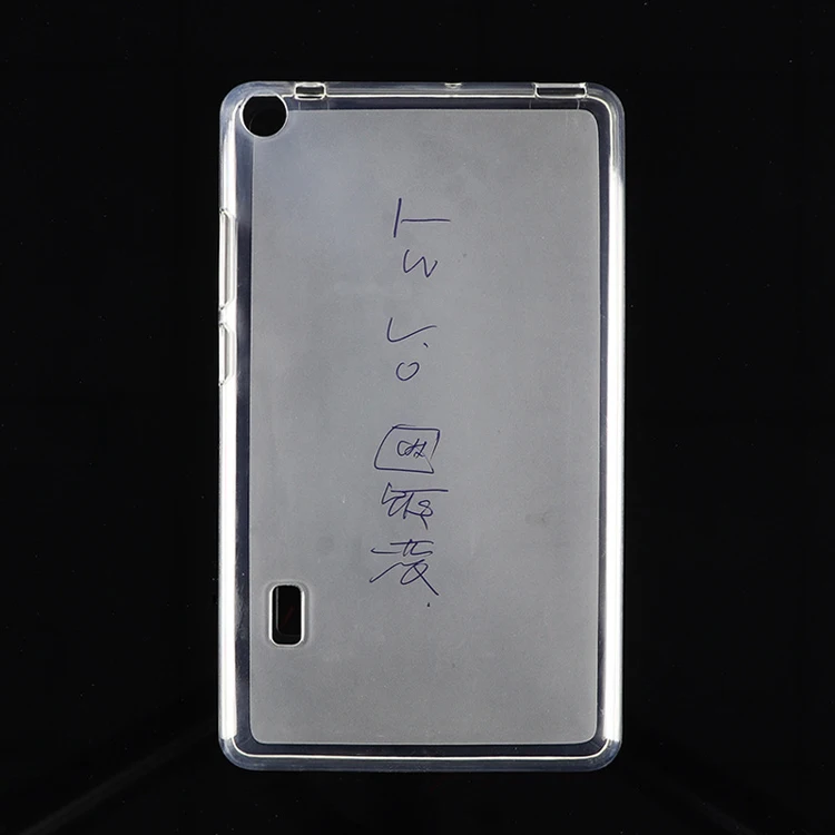 

OEM Customized Matte Edge Transparent Clear Soft TPU Silicone Tablet Back Cover Case For Huawei T1 Plus 701U 7.0