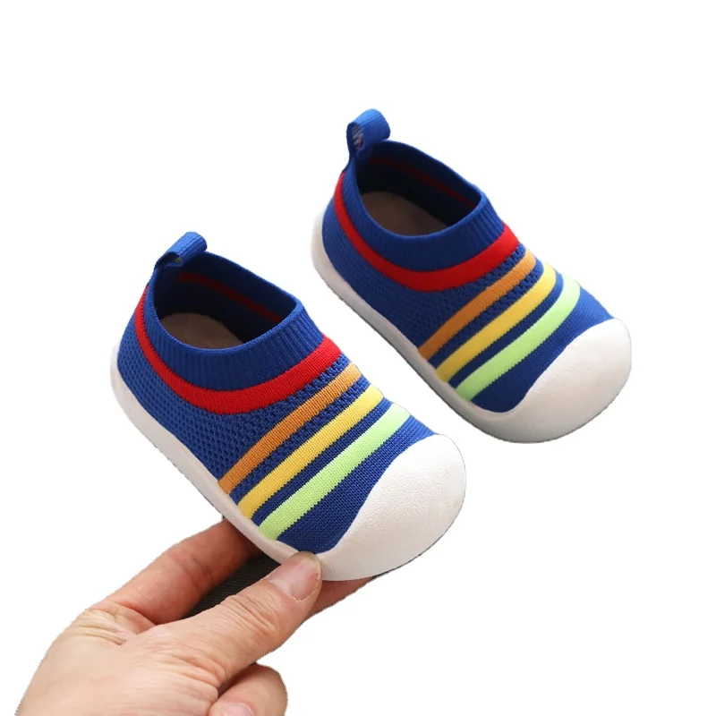 

Boys and girls toddler shoes breathable mesh shoes baby sneakers Kindergarten fly knit shoes