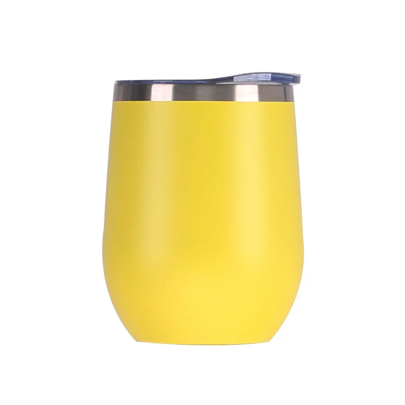 

BPA Free Eggshell stainless steel double wall cup, stainless steel vacuum flask double wall portable bottle, Customized color