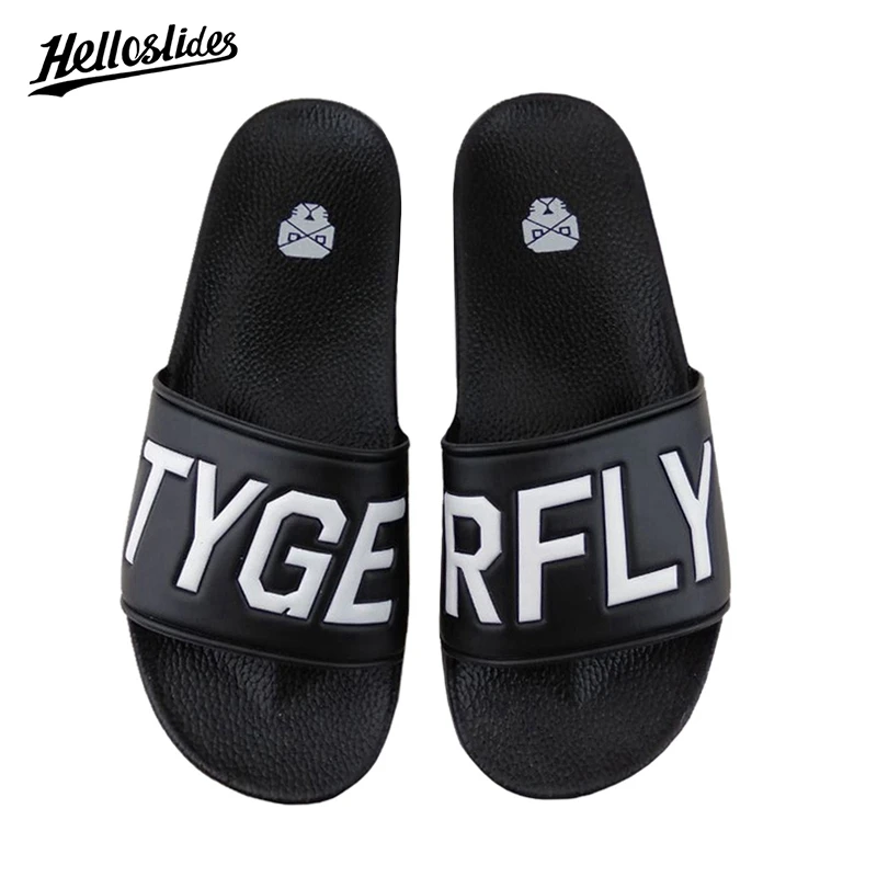 

Helloslides Custom Slippers Logo Customised Slides Comfortable Fashion Slippers Natural Rubber Slippers Designer Slides Men