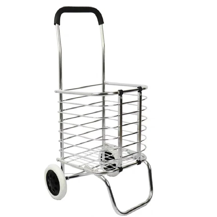 

Uni-Silent Portable Grocery Supermarket Shopping Foldable Trolley Carry Folding Hand Trolley Cart FST40