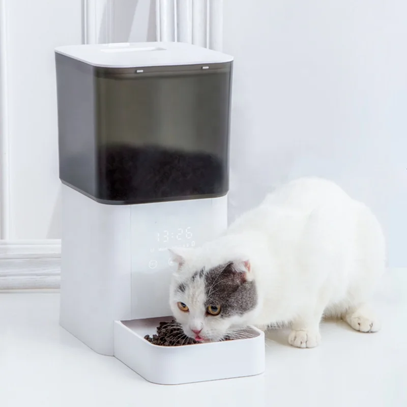 

Hot Sale Healthy Pet Feeder With 6.5L Food Capacity Pet Automatic Timing Quantitative Food Feeder For Dogs Cats, White