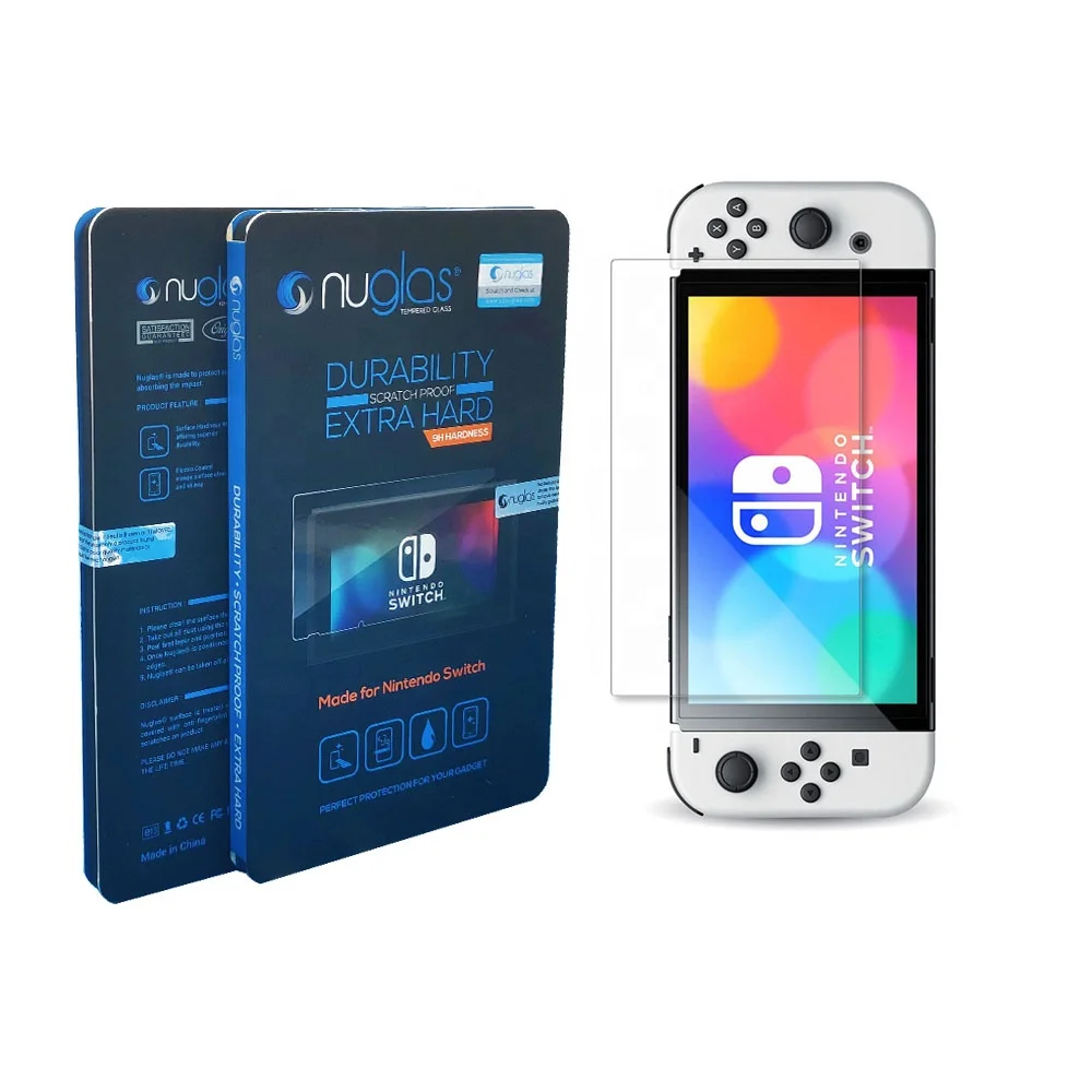 

2021 Nuglas new 9h tempered glass screen protector for Nintendo Switch OLED 7 inch