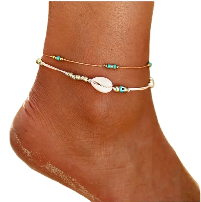 

Hicarer 16 Pieces Boho Ankle Bracelets Beach Anklets Foot Chains Adjustable Foot Hand Jewelry for Women Girls, Picture shows