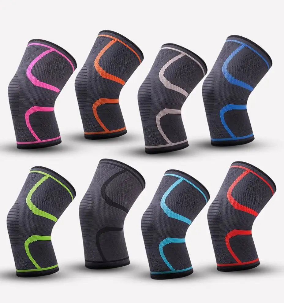 

1pc Nylon Elastic Sports Knee Pads Breathable Support Knee Brace Running Fitness Hiking Cycling Knee Protector