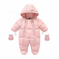 

P0116 Kids Baby Girls boys Heavy Down Winter Jacket romper for Children
