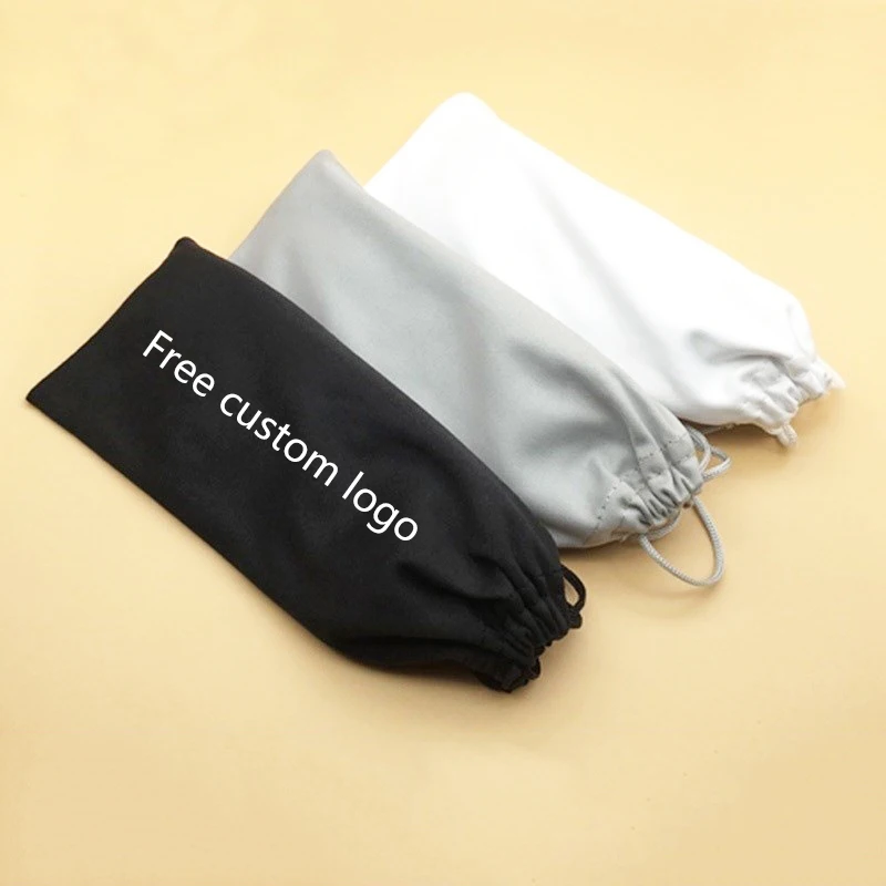 

Small order Free custom logo microfibre sunglasses pouch cloth packaging bags for sunglasses bag