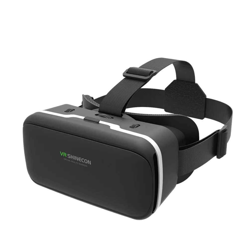 

Shinecon G04 vr case 6th OEM New Arrival All In One Virtual Reality Vr 3d glasses ABS Plastic 3D VR Glasses, Black