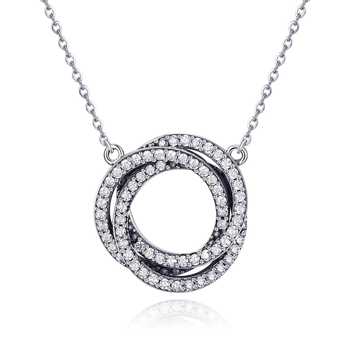 

SCN259 2021 New Product Fashion silver jewelry 925 sterling silver vintage zircon necklace