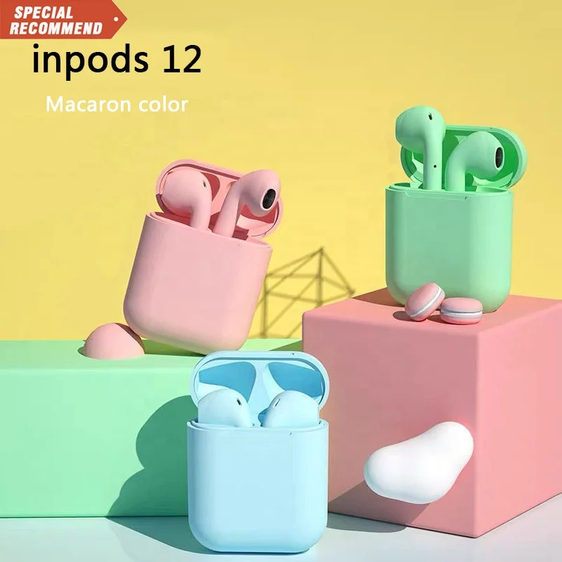 

High Quality Macarons Impods12 Earphone Waterproof True Wireless Stereo Mini Sport Earbuds I13 Audifonos Headphone