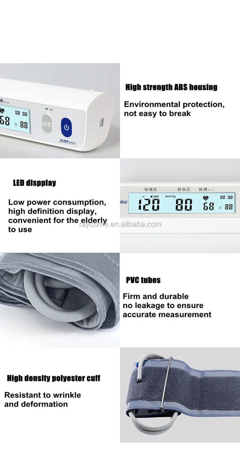
Blood Pressure Monitor with Easy to Read Digital Display - One Touch Operation Ideal for Adults 