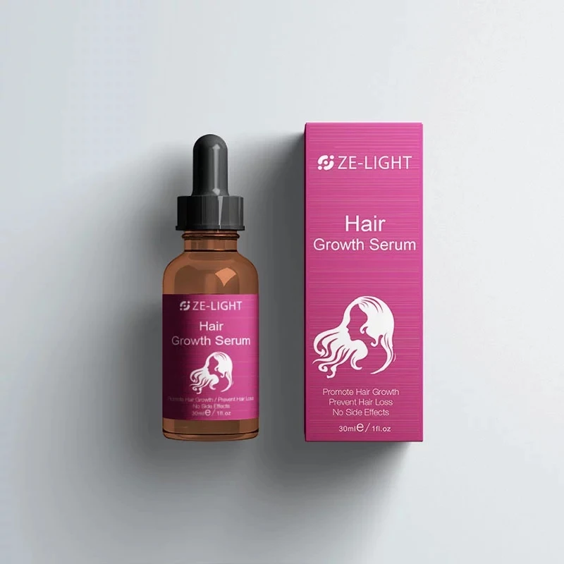 

Ze Light OEM Natural Smoothing Human Fast Hair Loss Serum Oil Women Private Label Organic Hair Growth Serum