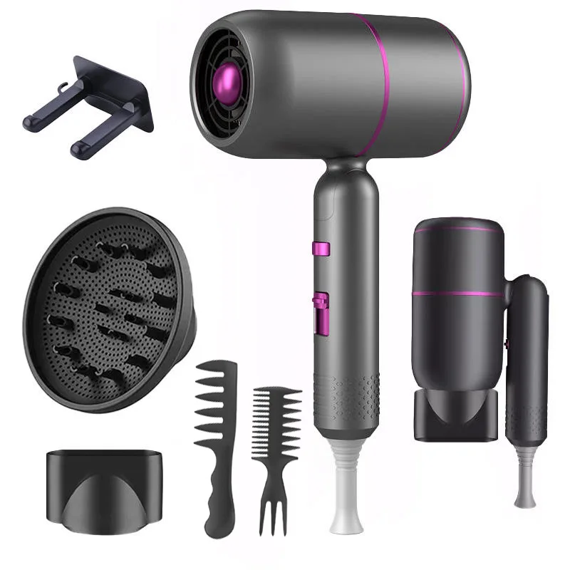 

2000W high speed Professional Portable Foldable Ionic Hair Blow Dryer kit with Diffuser Travel Salon home Folding hair dryer