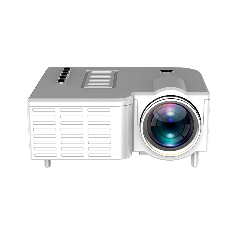 

UNIC UC28C Portable Video Projector Children Teaching School 10-60 Inch Home Cinema full HD mini LED Project, White & black