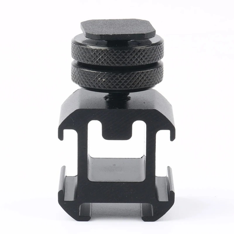 

Dropshipping 2PCS Universal Camera Rotary PTZ Three-Head Hot Shoe Base