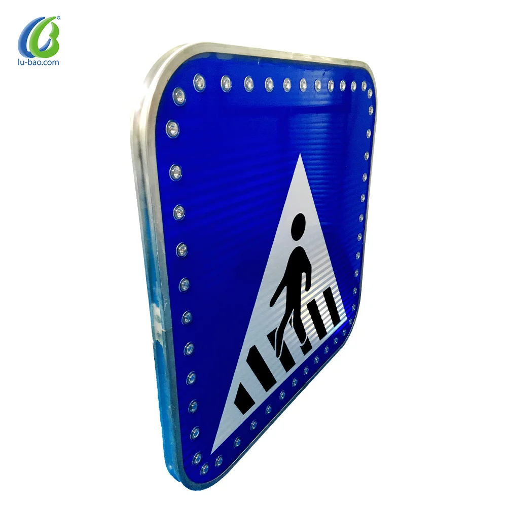 
Solar led traffic caustomize aluminium signs 