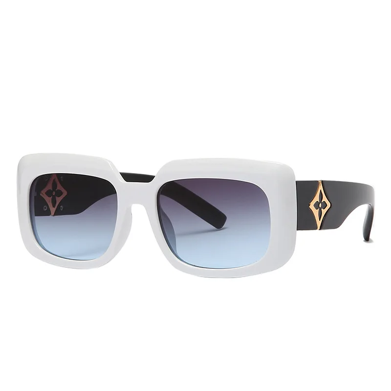 

Fashion Style Shades rectangle luxury sunglasses high quality fashion women sun glasses Fashion brand trendy shades