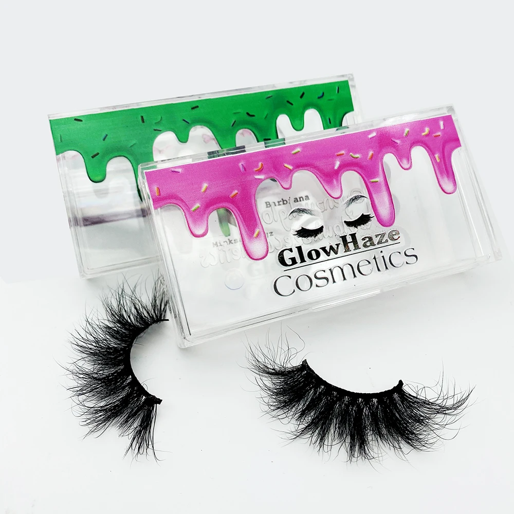 

Wholesale own brand custom packaging box private label hand made strip eyelash 3d mink lashes false eyelashes, Natural black