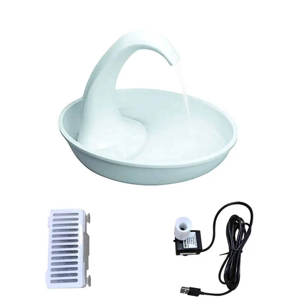 

Automatic Swan Pet Cat Water Dispenser Feeding Water Flowing Fountain Cat Drinking Bowl Electric Water Dispenser For Cat Dog
