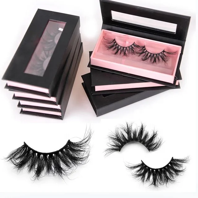 

Wholesale real siberian mink strip lashes private label packaging 3D mink eyelashes, Nature black