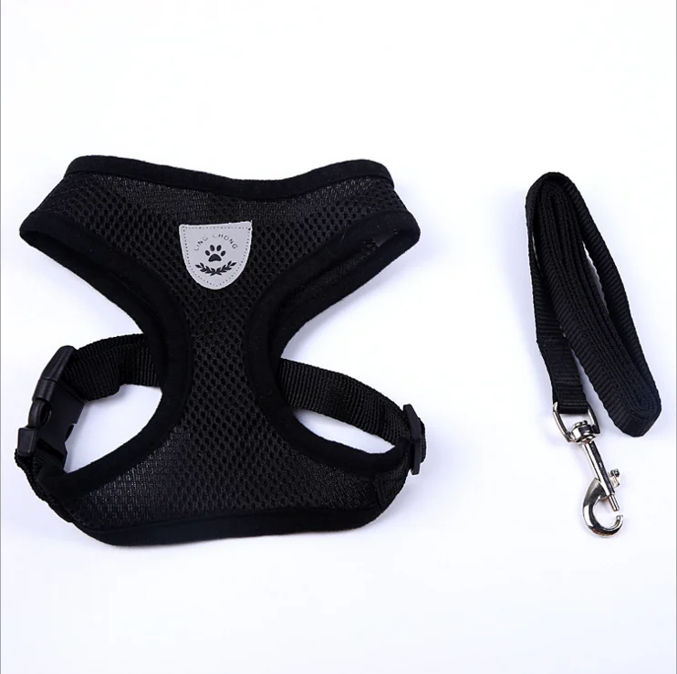 

Wholesale hot sale explosion-proof supplies mesh chest training harness for dog leash breathable mesh pet