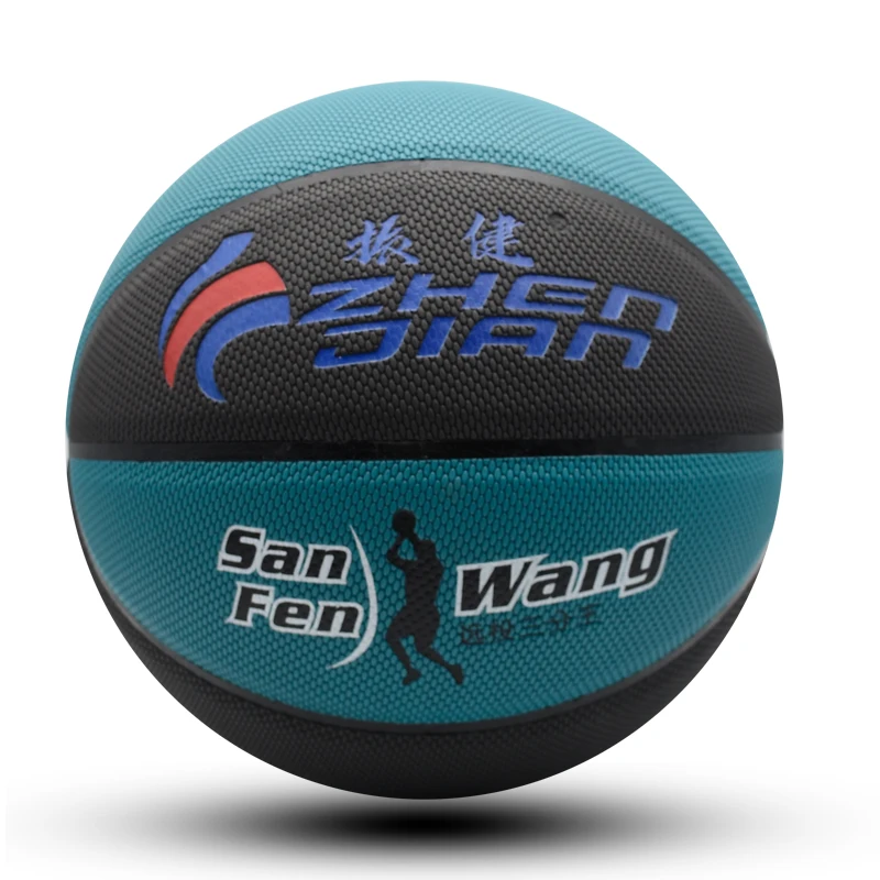 

Personalized 30% butyl bladder basketball Blue/Black color design for basketball for match, Customize color