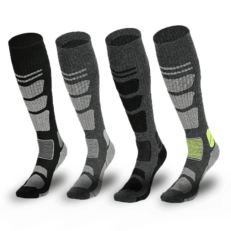 

Wholesale custom comfortable durable winter sport sock warm eco ski socks merino wool, As picture shows