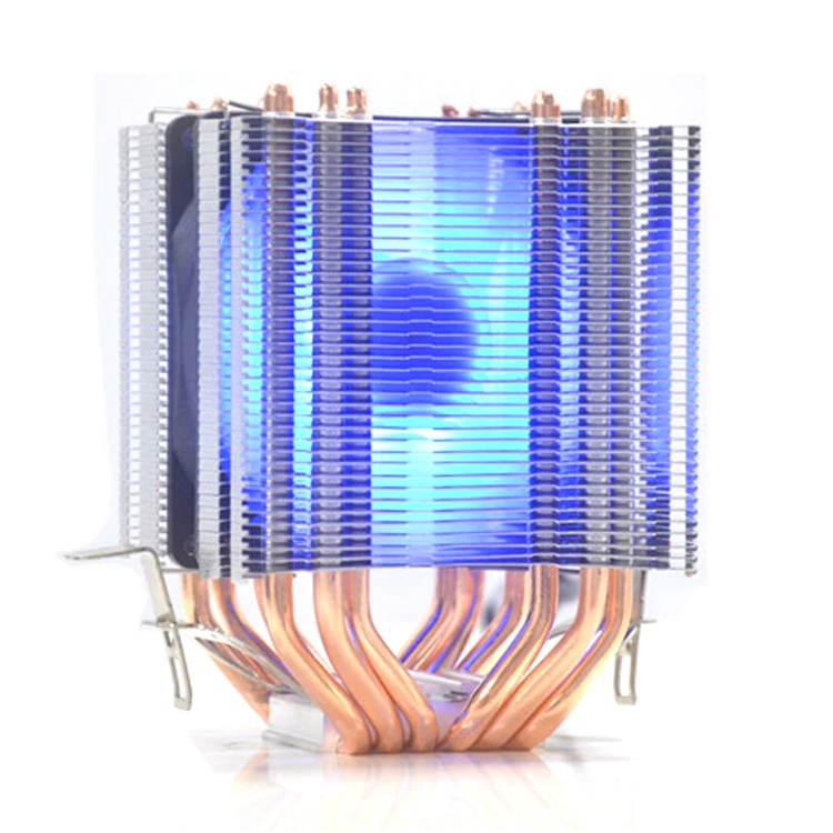 

4Pin CPU Cooler 6 Heat pipes with blue-light 1 Fan good price