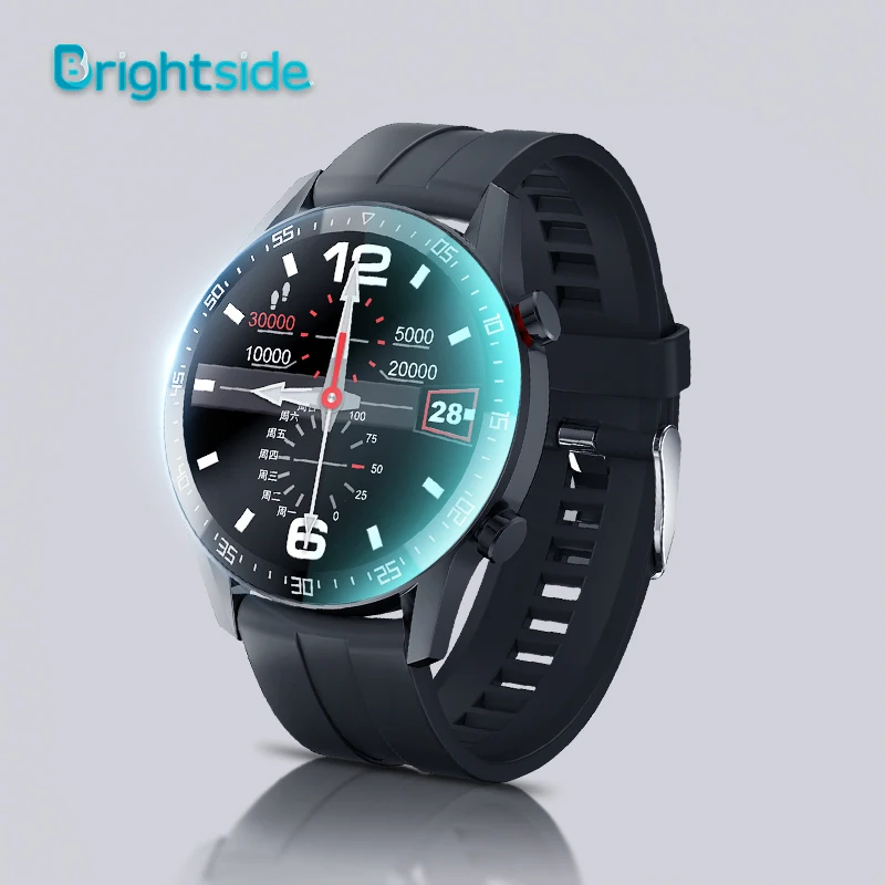 

Brightside High end IP68 Waterproof Smartwatch Full Touch Wearfit Heart Rate Monitor Round Fitness Sport Smart Watch