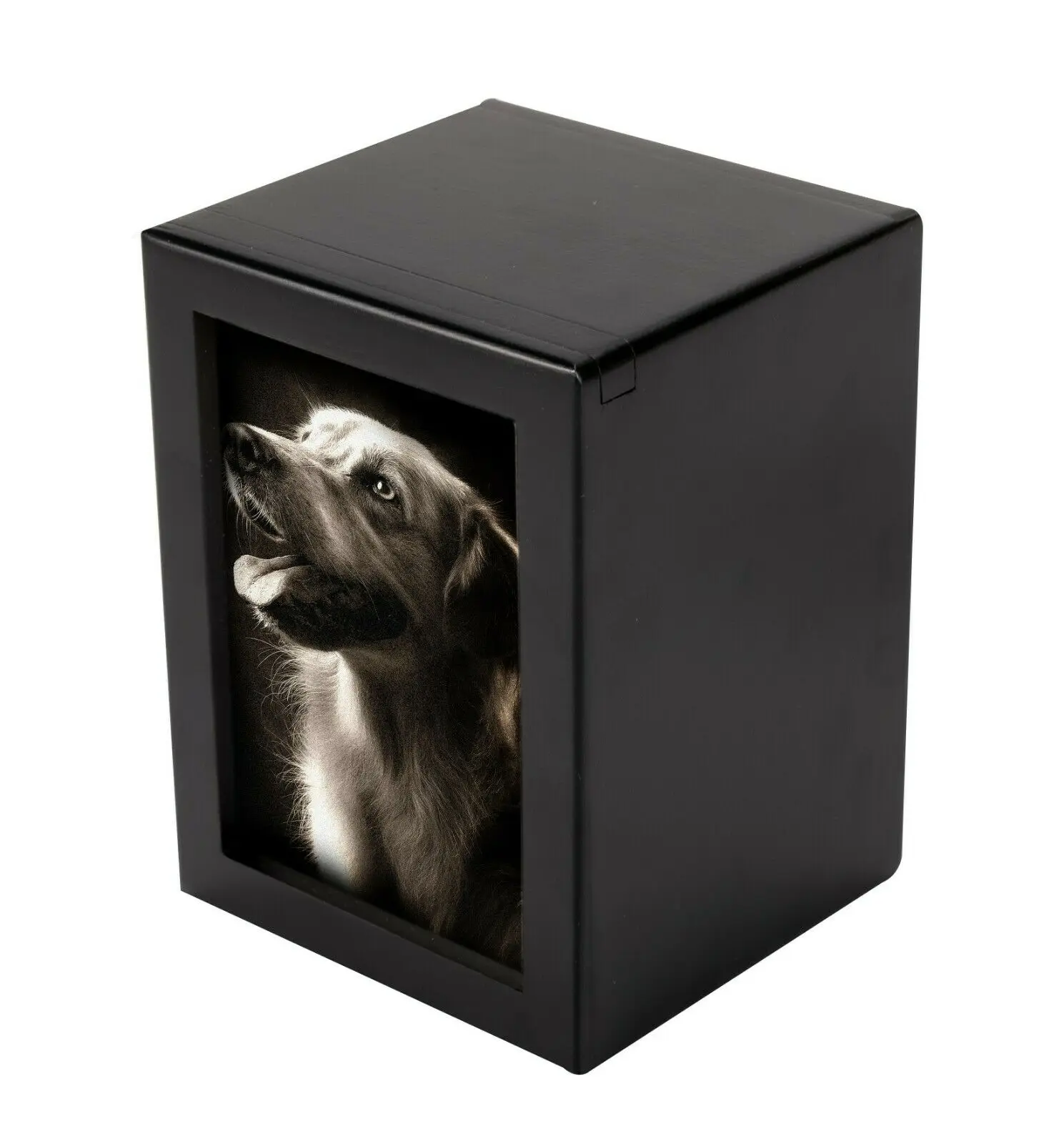 
Wooden Pet Dog Cat Cremation Urn Memorial Photo Frame Keep Box 