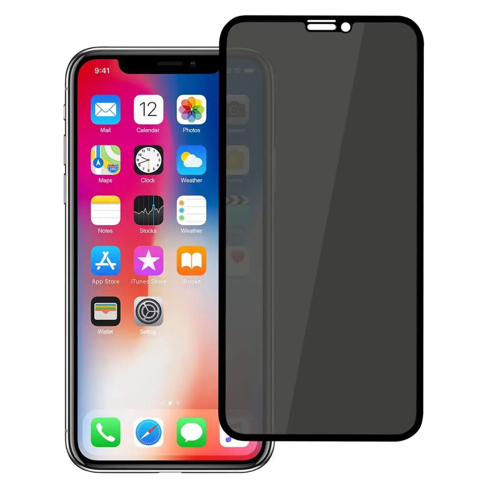 

New Arrivals Anti-Spy 9H Hardness Tempered Glass Privacy Screen Protectors for iPhone 12 11 Pro Max XS MAX XR
