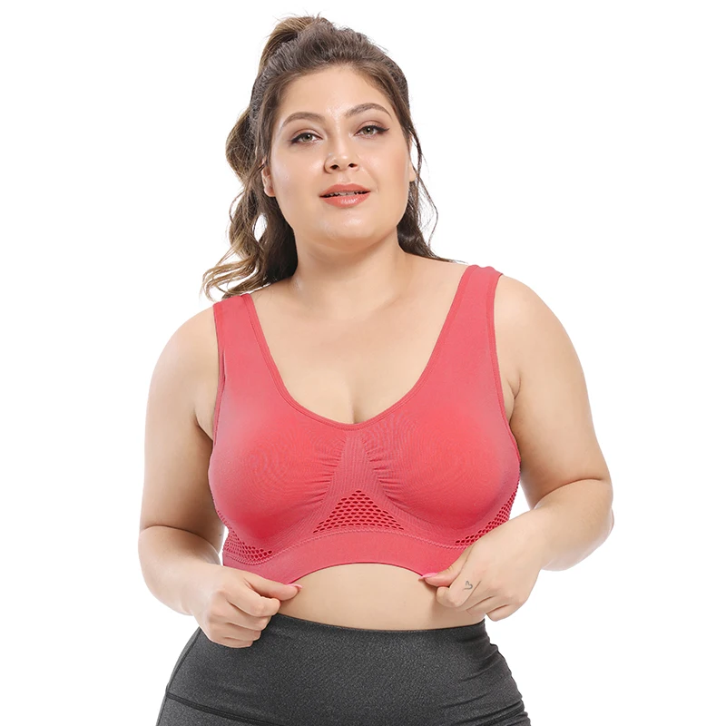 

Women Seamless Sleep Bra Activity Gym Sports Wear Plus Size Yoga Bra Underwear