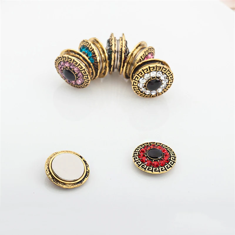 

2022 Old Golden & Silver Colorful Hijab Safety Pin High Quality Muslim No-Snag Hijab Magnets hijab pins &Party Gifts as Brooch, Piture color