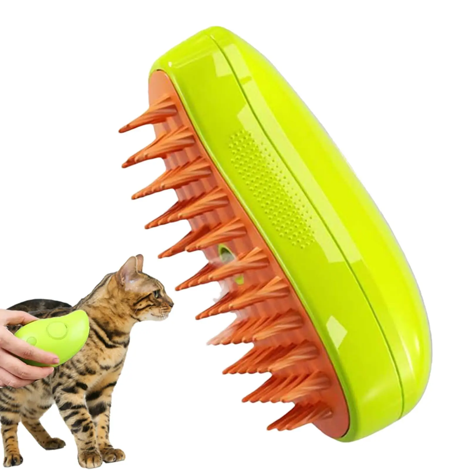 

2023 new pets multifuncional plastic cat dog electric steam brush pet grooming cleaning bath brush 3 in 1 Cat Steamy Brush