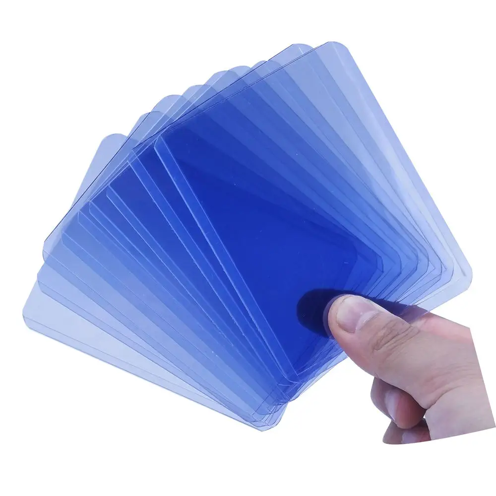 

Wholesale Toploader 3*4 inch 35pt plastic clear soft PVC toploader trading sports game card holder